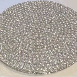 Set of 6 Sparkles Home Rhinestone Pearl Montaigne Placemat